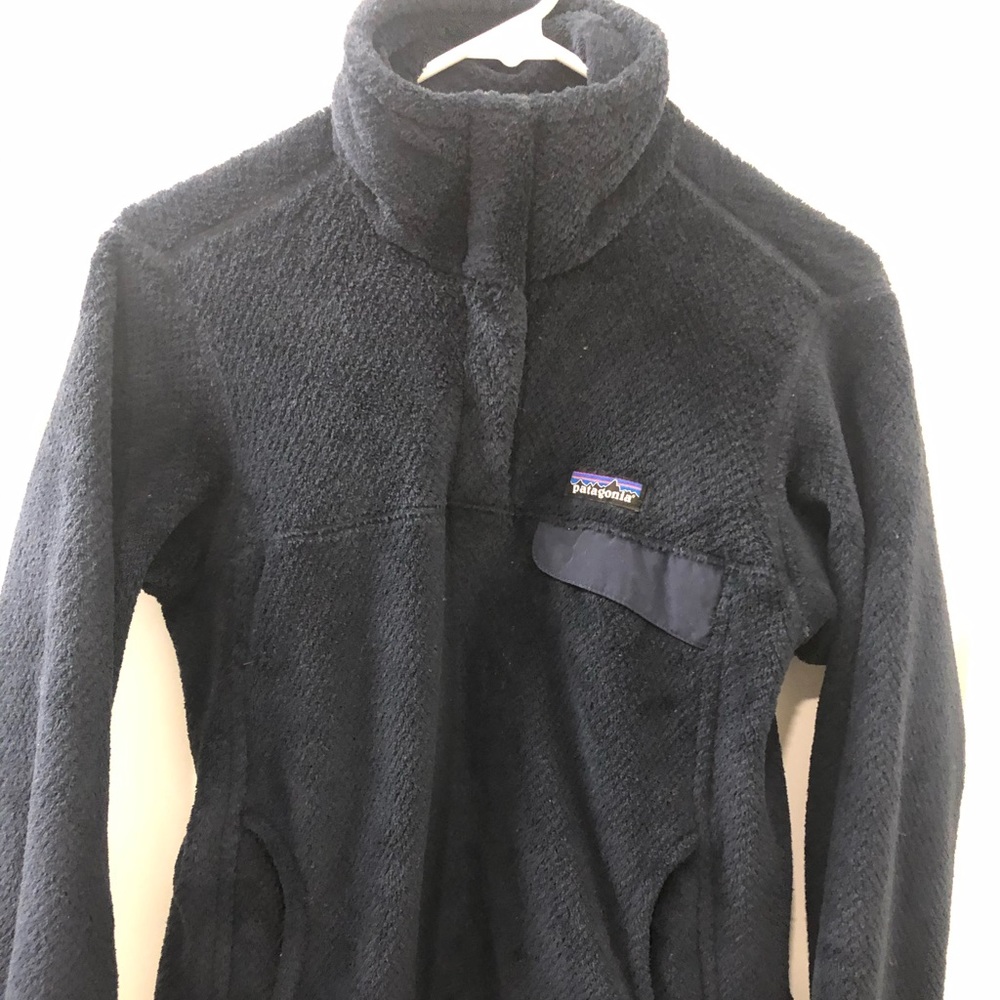 Navy Patagonia Re-Tool Snap-T Fleece Pullover